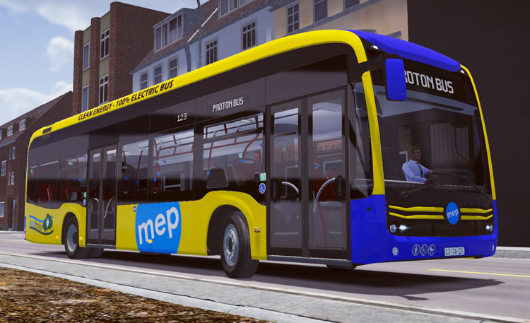 Ônibus elétrico Mercedes-Benz e-Citaro está no jogo Bus Simulator